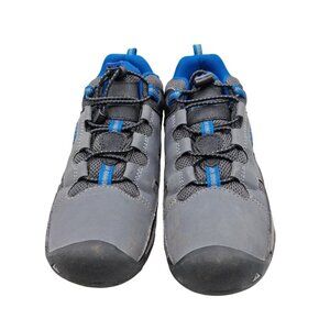 Keen Gray & Blue Hiking Shoes Non-Slip Outsole Breathable Mesh Upper Mens Size 5